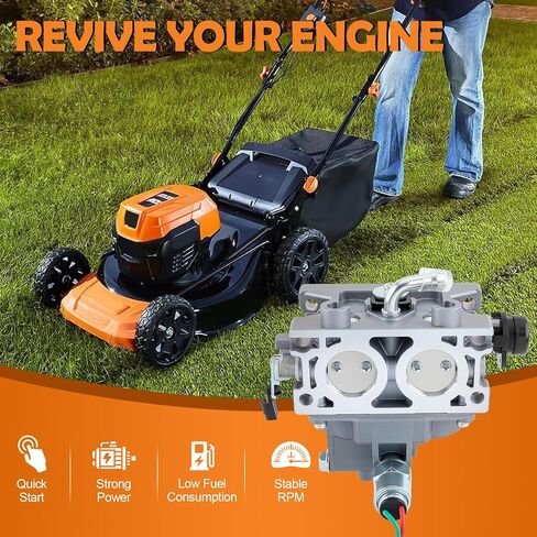 HUAYI 136-7842 127-9289 136-7840 Carburetor Carb Fit for E-Series Quest, S-Series Quest for Toro TimeCutter ZTR Radius, Silver in Saudi Arabia