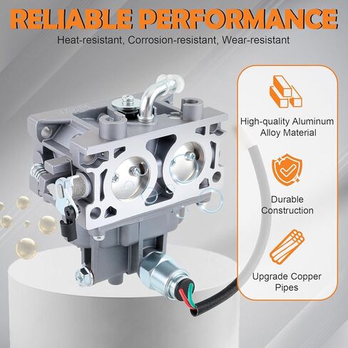HUAYI 136-7842 127-9289 136-7840 Carburetor Carb Fit for E-Series Quest, S-Series Quest for Toro TimeCutter ZTR Radius, Silver in Saudi Arabia