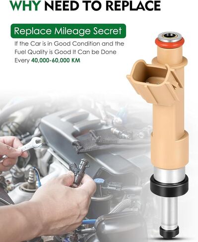 23250-0T020 Fuel Injectors Fit for:-Toyota Corolla 2009 2010 2011 2012 2013 2014 2015 2016 2017, Matrix 2009 2010 2011 2012 2013 for:-SCION Xd 2008 2009 1.8L L4, OE# FJ1068 (Set of 4) in Saudi Arabia