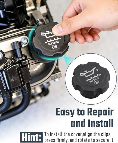 Engine Oil Filler Tube with Oil Filler Cap 917-420 FC208 Fit for GMC Yukon Sierra Envoy, Fit for Chevrolet Tahoe Silverado, Compatible with Cadillac Buick Hummer Etc, Replace 12574386 12573337 in Saudi Arabia