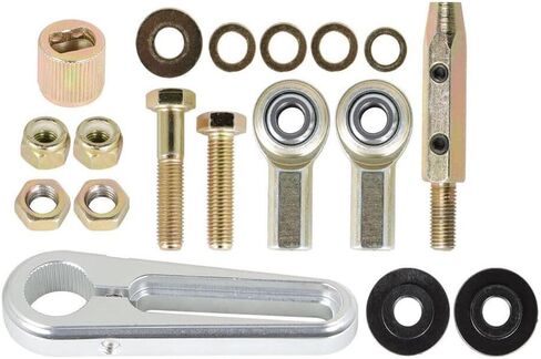 for Pontiac,for Olds,for GMC,for Chevy,for Buick 350 400 Adjustable Column Shift Automatic Transmission Linkage Kit 4"-Threaded Ends 15"-Rod Length HR0413 GH-1800 in Saudi Arabia