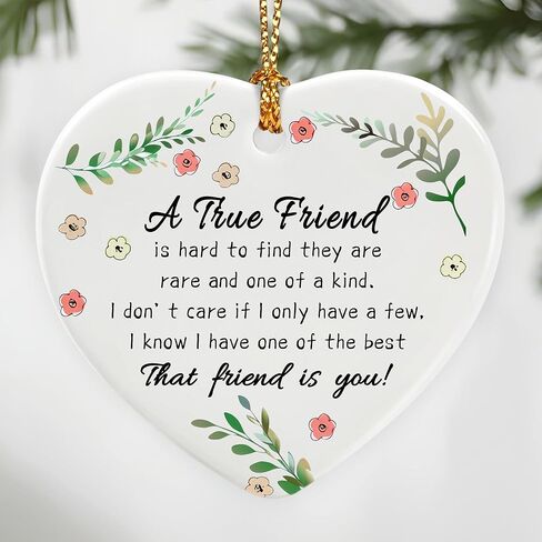 Friend Letterbox Gift, Friend Gifts | Appreciation, Inspirational & Thank You Friendship Gift, Friend’s Present Keepsake | Farewell Gifts, Christmas Ornament for Friends, Coworkers in Saudi Arabia