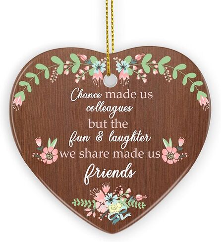 Friend Letterbox Gift, Friend Gifts | Appreciation, Inspirational & Thank You Friendship Gift, Friend’s Present Keepsake | Farewell Gifts, Christmas Ornament for Friends, Coworkers in Saudi Arabia