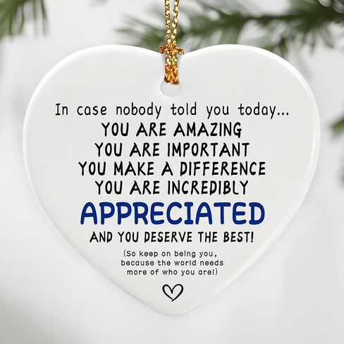 Friend Letterbox Gift, Friend Gifts | Appreciation, Inspirational & Thank You Friendship Gift, Friend’s Present Keepsake | Farewell Gifts, Christmas Ornament for Friends, Coworkers in Saudi Arabia