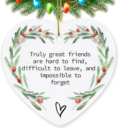 Friend Letterbox Gift, Friend Gifts | Appreciation, Inspirational & Thank You Friendship Gift, Friend’s Present Keepsake | Farewell Gifts, Christmas Ornament for Friends, Coworkers in Saudi Arabia