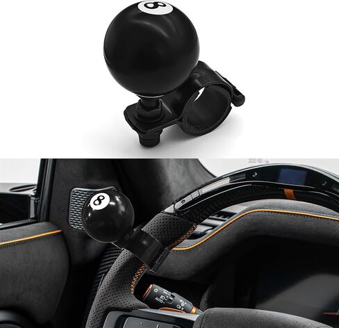 2PCS 8 Ball Steering Wheel Knob Spinner, Suicide Knob, Heavy Car Turning Suicide Spinner Handle, Universal 360 Degrees Rotation Steering Wheel Accessories Compatible with Most Vehicles (2PCS-1) in Saudi Arabia
