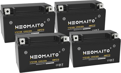 Battery YTZ10S-BS, 12V 8.6Ah, 10HR, 310 CCA, 6MFZ10 Rechargeable Maintenance Free SLA AGM Motorcycle Battery 1 Pack in Saudi Arabia