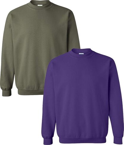 Gildan Men's Heavy Blend 8 Oz. T Shirt 2 Pack XL-Military-Purple in Saudi Arabia