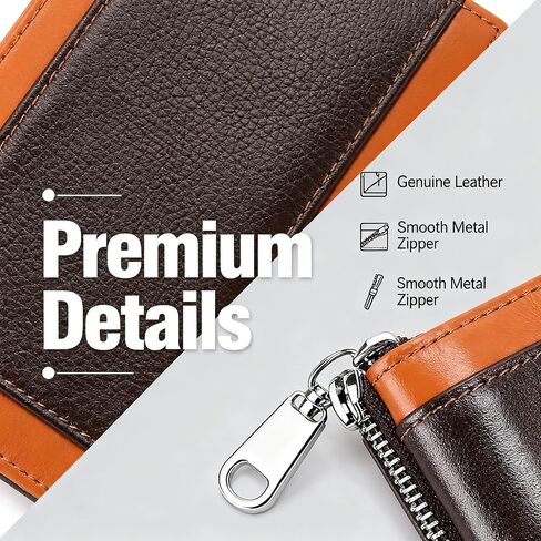 Genuine Leather Elegant Durable Vintage Long Wallet for Men Card Holder Phone Bag in Kuwait