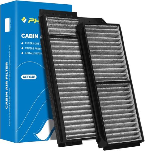 PHILTOP Cabin Air Filter, Replacement for Jetta 2019-2021, Tiguan 2018-2021, Atlas 2018-2021, Golf 2015-2021, Premium ACF028(CF11643) Cabin Filter with Activated Carbon, Filter Up Dust Pollen in Saudi Arabia