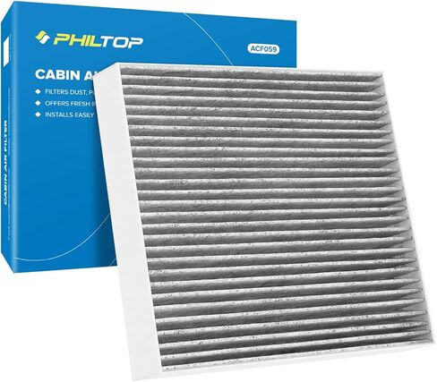 PHILTOP Cabin Air Filter, Replacement for Jetta 2019-2021, Tiguan 2018-2021, Atlas 2018-2021, Golf 2015-2021, Premium ACF028(CF11643) Cabin Filter with Activated Carbon, Filter Up Dust Pollen in Saudi Arabia