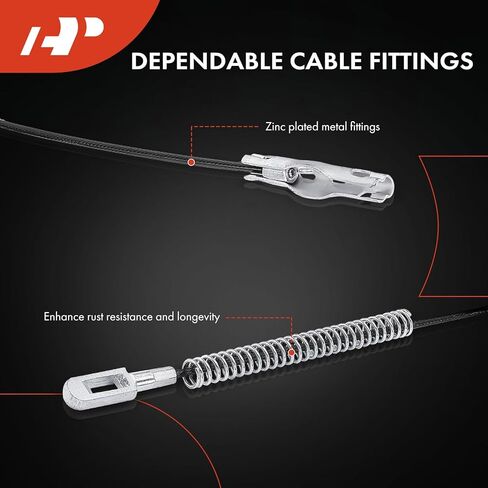 A-Premium Rear Passenger Side Parking Brake Cable Assembly Compatible with Ford Models: F-150 F150 2006 2007 2008 - Replace# 6L3Z2A635FA in Saudi Arabia