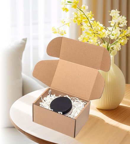 صناديق شحن مقاس 6x4x3 بوصة 60 عبوة - صندوق بريد من الورق المقوى المموج البني للأعمال الصغيرة، مستلزمات تغليف بريد الأدب المتوسط in Kuwait