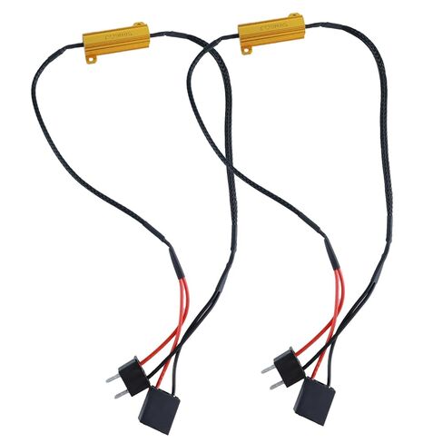 2Pcs H7 Load Resistor Kit Fix Hyper Flash, 50W 6 Ohm H7 Resistors for Switchback Turn Signal Light, Load Resistor Turn Signal Kit Canbus Decoder in Kuwait