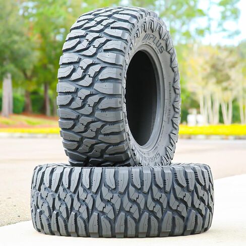 Set of 2 (TWO) Aplus Shredder MT M/T Mud Off-Road Light Truck Radial Tires-33X12.50R20LT 33X12.50X20 33X12.50-20 114Q Load Range E LRE 10-Ply BSW Black Side Wall in Saudi Arabia