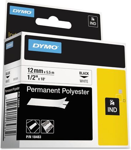 Rhinopro 1/2in White Permanent Poly Labels in Saudi Arabia
