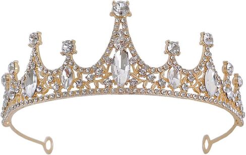 Crown Bridal Headpiece Rhinestone Queen Tiara For Women Birthday Wedding Prom in Saudi Arabia