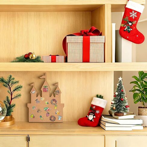 Castle Pin Display Cork Board - 14x11 inch Enamel Pin Board for Brooch and Pin Collection Display, Ideal for Home, Office and School Decor in Saudi Arabia