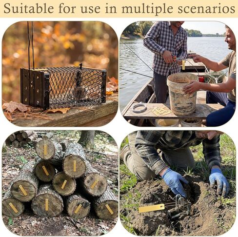 50 Pcs Brass Tags for Trapping Copper Tags Crab Trap Identification Tag Trapping Supplies for Hunting Wildlife Tracking Outdoor Equipment in Kuwait