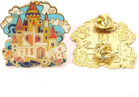 Enamel Pin - Alice's in Wonderland Castle. Collector’s Edition, Durable & Stylish Souvenir Pin for Backpacks, Jackets, Hats, and Accessories in Saudi Arabia