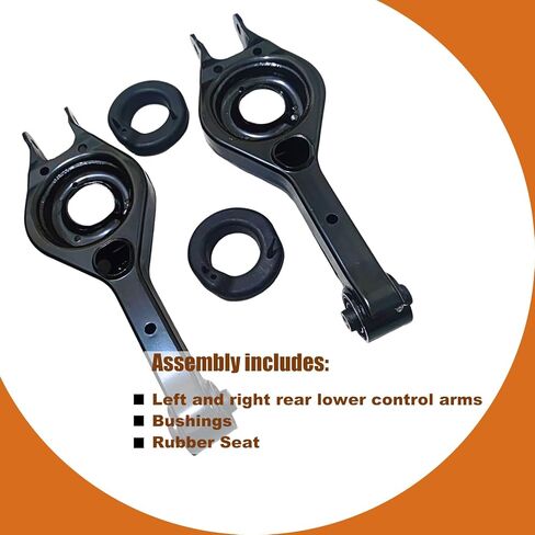 2PCS Rear Lower Control Arm Compatible with Hyundai Sonata 2011–2014, Tucson 2010-2015(FWD), Kia Optima 2011–2015,Sportage 2011-2014(FWD), Replaces# 55210-3S050, 55220-3S050 Driver & Passenger Side in Saudi Arabia