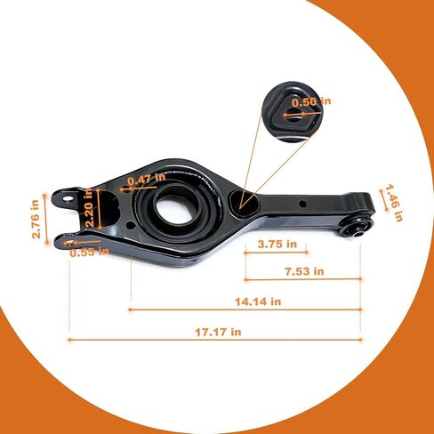 2PCS Rear Lower Control Arm Compatible with Hyundai Sonata 2011–2014, Tucson 2010-2015(FWD), Kia Optima 2011–2015,Sportage 2011-2014(FWD), Replaces# 55210-3S050, 55220-3S050 Driver & Passenger Side in Saudi Arabia