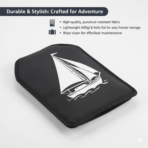 مبرد زجاجات النبيذ، غلاف مبرد النبيذ، غلاف تبريد النبيذ للزجاجة يحافظ على النبيذ أو الشمبانيا أو المشروبات باردة لساعات، واقٍ، ومحمول in Kuwait