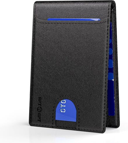 حامل جواز سفر للسفر مع جهاز Find My Tracker، حماية RFID، غطاء جواز سفر جلدي أساسي للسفر ومحفظة للرجال والنساء، حامل 5 بطاقات، فتحات SIM/SD، شحن لاسلكي (أسود) in Kuwait