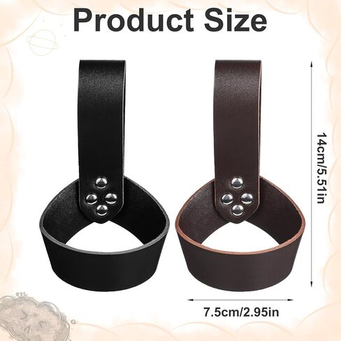 2PCS Sword Holder Medieval Renaissance Leather Sword Sheath for Themed Party Halloween Knight Princes Cosplay Decor Role Play Costume Accessories in Saudi Arabia