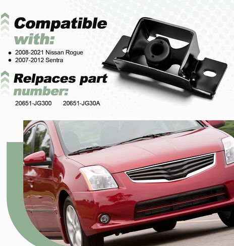 Front Muffler Exhaust Pipe Mount Insulator Hanger Bracket Rubber Compatible with 2008-2021 Nissan Rogue 2007-2012 Sentra Replace 20651-JG300 20651-JG30A in Kuwait