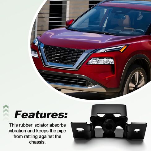 Front Muffler Exhaust Pipe Mount Insulator Hanger Bracket Rubber Compatible with 2008-2021 Nissan Rogue 2007-2012 Sentra Replace 20651-JG300 20651-JG30A in Kuwait