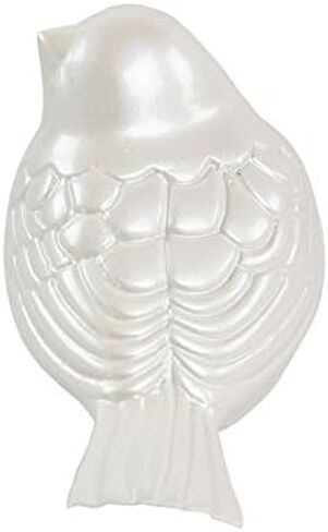 جرة صغيرة للرماد من OneWorld Memorials Songbird Bronze Memorial - جرة تذكار صغيرة جدًا - تحمل ما يصل إلى 5 بوصات مكعبة من الرماد - تذكارات حرق الجثث باللون الأبيض اللؤلؤي للرماد in Kuwait