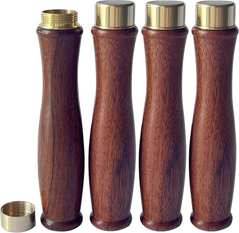 جرار خشبية صغيرة للرماد، مجموعة من 4 جرار خشبية صغيرة، جرار تذكارية أنيقة ومحمولة لنصب الرماد البشري التذكاري in Kuwait