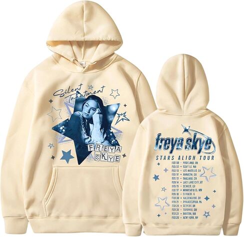 Fre-ya Skye Stars Align Tour Sweatshirt,Oversize Concert Merch Hoodie Merch Costume Pop Fan Sweatshirts Y2K Sweatshirts in Saudi Arabia