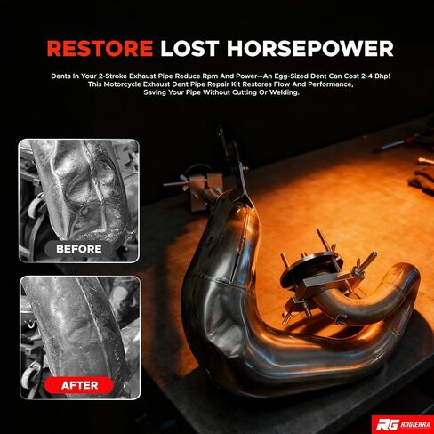 طقم إصلاح أنابيب عادم الدراجات النارية ثنائي الأشواط متوافق مع Husqvarna TE125/250/300/TC، Yamaha TZR250/YZ250، Honda CR250/CR250R، 50cc والدراجات الترابية in Saudi Arabia