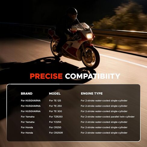 طقم إصلاح أنابيب عادم الدراجات النارية ثنائي الأشواط متوافق مع Husqvarna TE125/250/300/TC، Yamaha TZR250/YZ250، Honda CR250/CR250R، 50cc والدراجات الترابية in Saudi Arabia