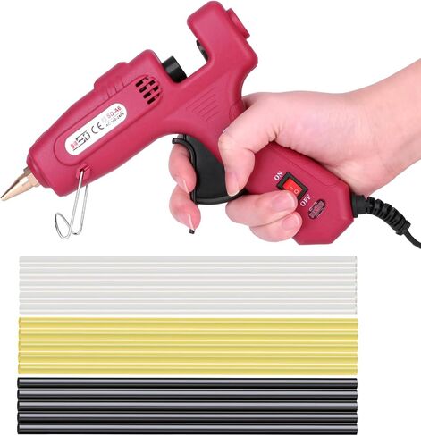 مجموعة مسدس الغراء الساخن 100 وات لإصلاح الانبعاجات بدون طلاء، مسدس صمغ سريع التسخين بدرجة حرارة عالية خلال 1-2 دقيقة مع 15 عصا غراء، فوهة مضادة للتنقيط، أداة سحب انبعاجات الجسم الأوتوماتيكية الاحترافية in Kuwait