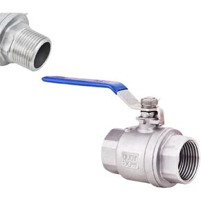 صمام كروي ملولب 304 مكون من قطعتين من الفولاذ المقاوم للصدأ (1-2، M-F) in Kuwait