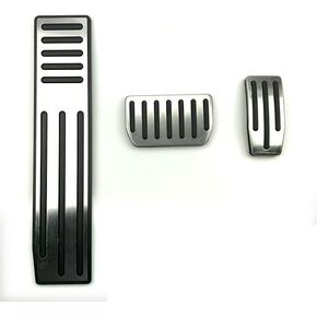 3 قطع من أغطية دواسات القدم المصنوعة من الألومنيوم الفضي بتصميم المسار متوافقة مع موديلات 2012-2021 Tesla Model S و2015-2021 Tesla Model X in Kuwait