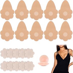 Boob Tape & BoobTape for Breast Lift – 5 Pairs Breast Tape, 5 Pairs Nipple Covers & 2 Silicone Nipple Covers in Kuwait