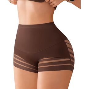 Tummy Control Underwear for Women High Waisted Shapewear Boyshorts No Show Sexy Mesh Ladies Shaping Girdle Panties in Saudi Arabia