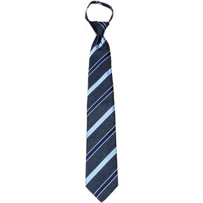 Basilio XL-ZIP-12813 - Mens XL Zipper pre made Stripe Extra Long Zipper Designer Necktie in Saudi Arabia