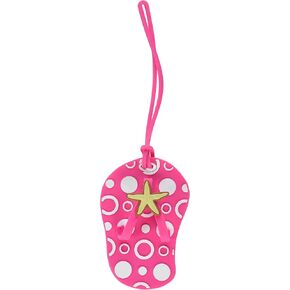 1 Pink Beach Themed Flip Flop Luggage Tag in Saudi Arabia