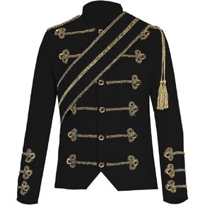 زي أمير البلاط الملكي، بدلة الصدر، سترة ذهبية، فستان البار في الملهى الليلي in Kuwait