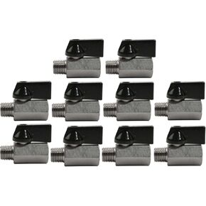 Mini 1/4" Male 1/4 Inch Female NPT Brass Ball Shut Off Valve Water Air Fluid in Kuwait