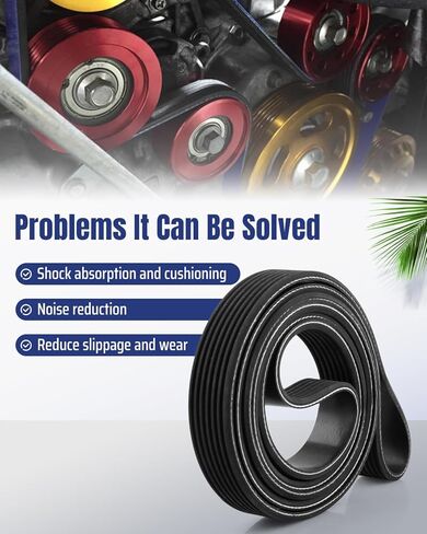 Serpentine Belt Fit for Toyota Camry 2002-2006/ Highlander 2001-2007/ RAV4 2001-2005/ Solara 2002-2008/ Scion tC 2005-2006/ xB 2008-2011, Drive Belt Replace K070763 90916A2005 in Saudi Arabia