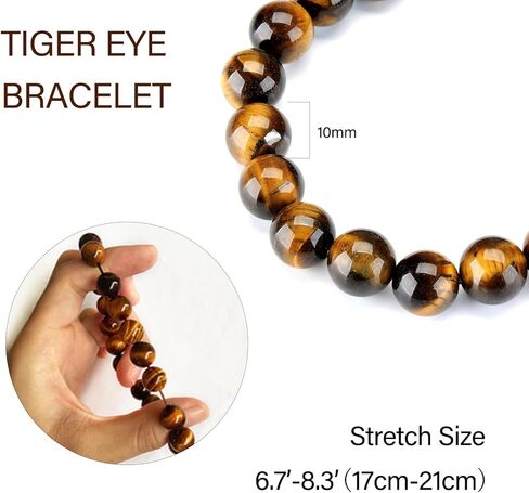 COSFAN الطبيعية خرز عين النمر سوار 10 مللي متر كريستال الأحجار الكريمة مطرز الرجال النساء مالا الصلاة زن البوذية سوار in Kuwait