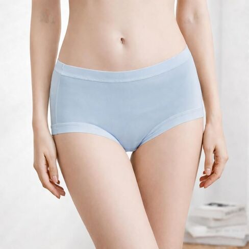 Women’s Mid-Waist Modal Briefs, 1 Pack Breathable Seamless Underwear, Soft Comfortable Everyday Panties in Saudi Arabia