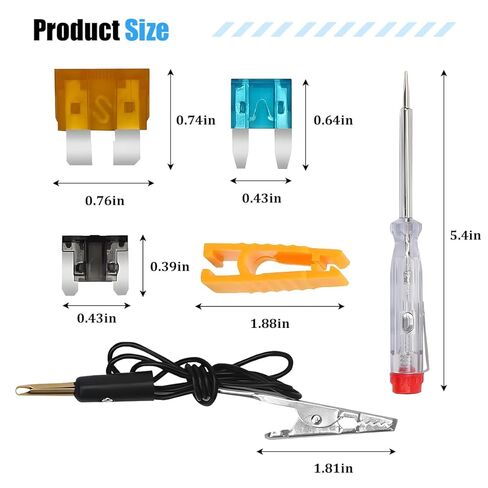 HZEL 306PCS Car Fuse Assortment Kit, 90PCS Standard & 108PCS Mini & 108PCS Low Profile Mini Mixed Blade Fuses with Circuit Tester, 2A 5A 7.5A 10A 15A 20A 25A 30A 35A, Universal for Vehicles in Saudi Arabia