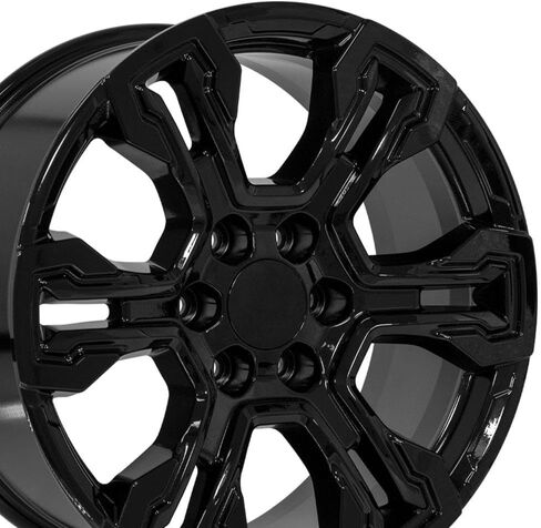 OE Wheels CV65 20 Inch Rim Fits Silverado 1500 ZR2 Style 6x139.7 20x9 Gloss Black - Hollander 14089 (1) in Saudi Arabia